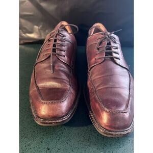 ECCO Holton Amber Brown Leather Oxford Lace Up Dress Shoes Mens Sz EU 47 / US 13